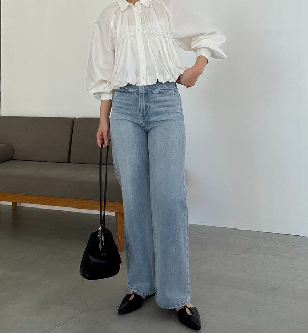  「バルーンクロップシャツ」|シャツ・ブラウス|