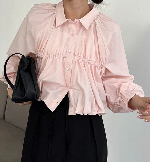  「バルーンクロップシャツ」|シャツ・ブラウス|