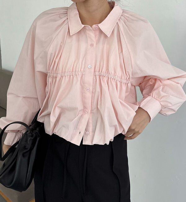  「バルーンクロップシャツ」|シャツ・ブラウス|