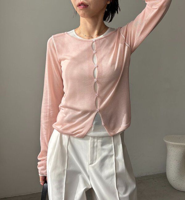  「タンクSETアームラインカーディガン」|カーディガン|