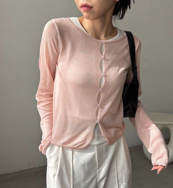  「タンクSETアームラインカーディガン」|カーディガン|