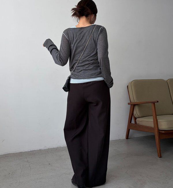  「タンクSETアームラインカーディガン」|カーディガン|