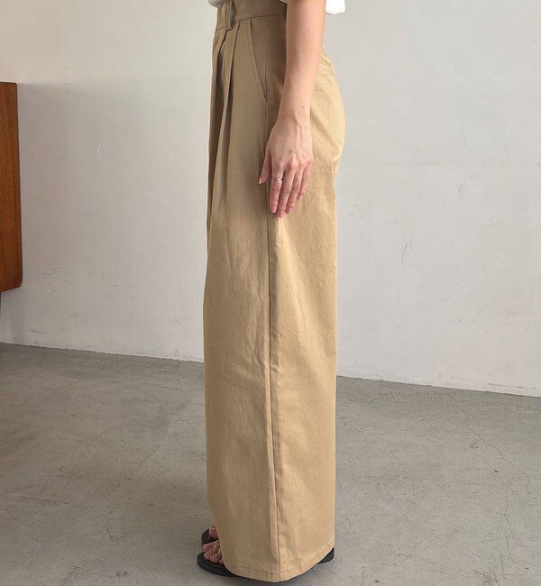  「【腰回りカバー/低身長サイズあり】2タックチノパン」|チノ|