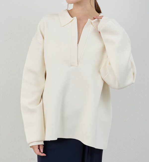  「スキッパーラガーニット」|ニット・セーター|