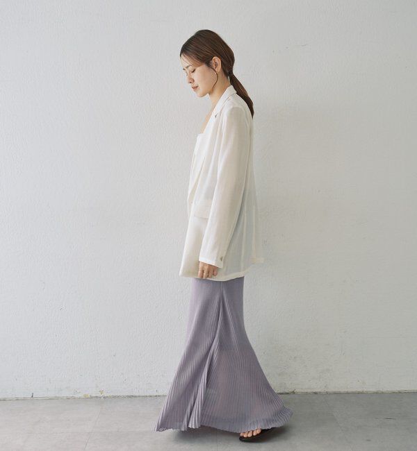  「シアーウォッシャブルジャケット」|テーラードジャケット|