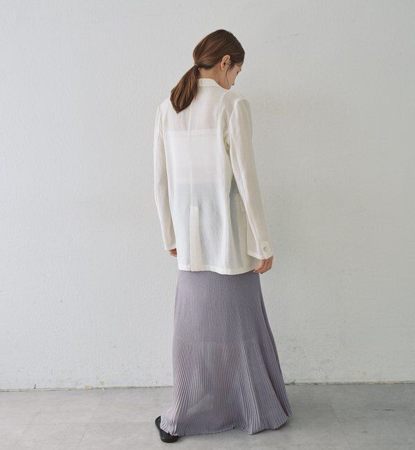  「シアーウォッシャブルジャケット」|テーラードジャケット|