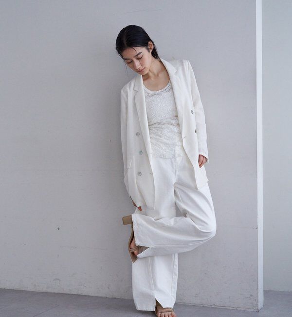  「シアーウォッシャブルジャケット」|テーラードジャケット|