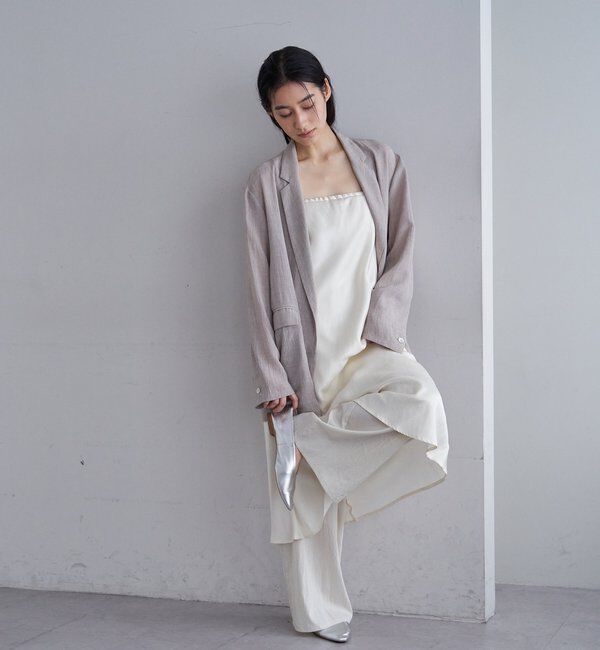  「シアーウォッシャブルジャケット」|テーラードジャケット|