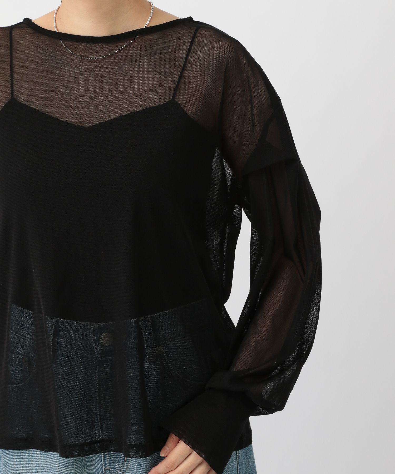 A part by 「チュールパフプルオーバー長袖」|シャツ・ブラウス|