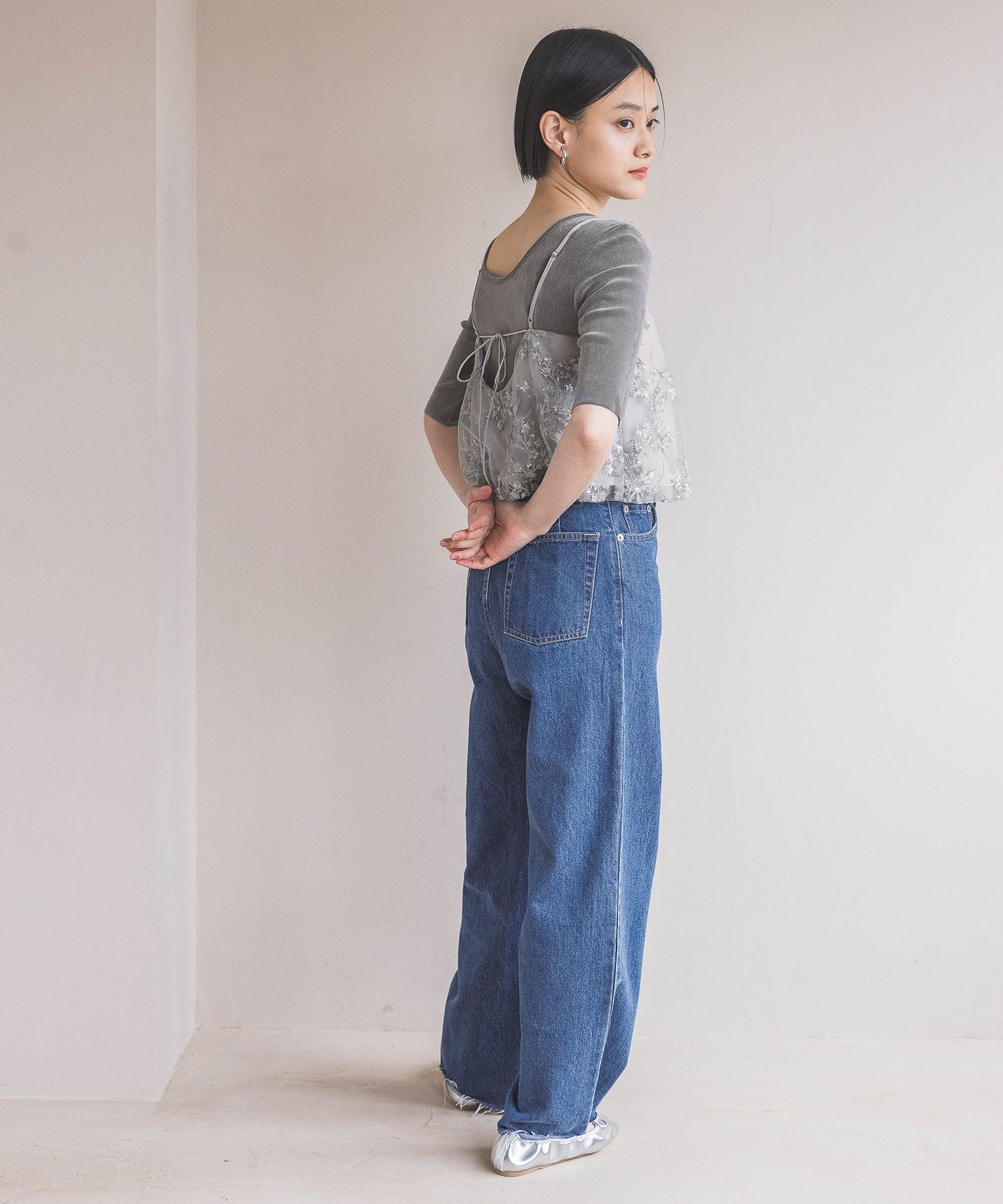  「Apb ストレートデニムパンツ」|デニム|