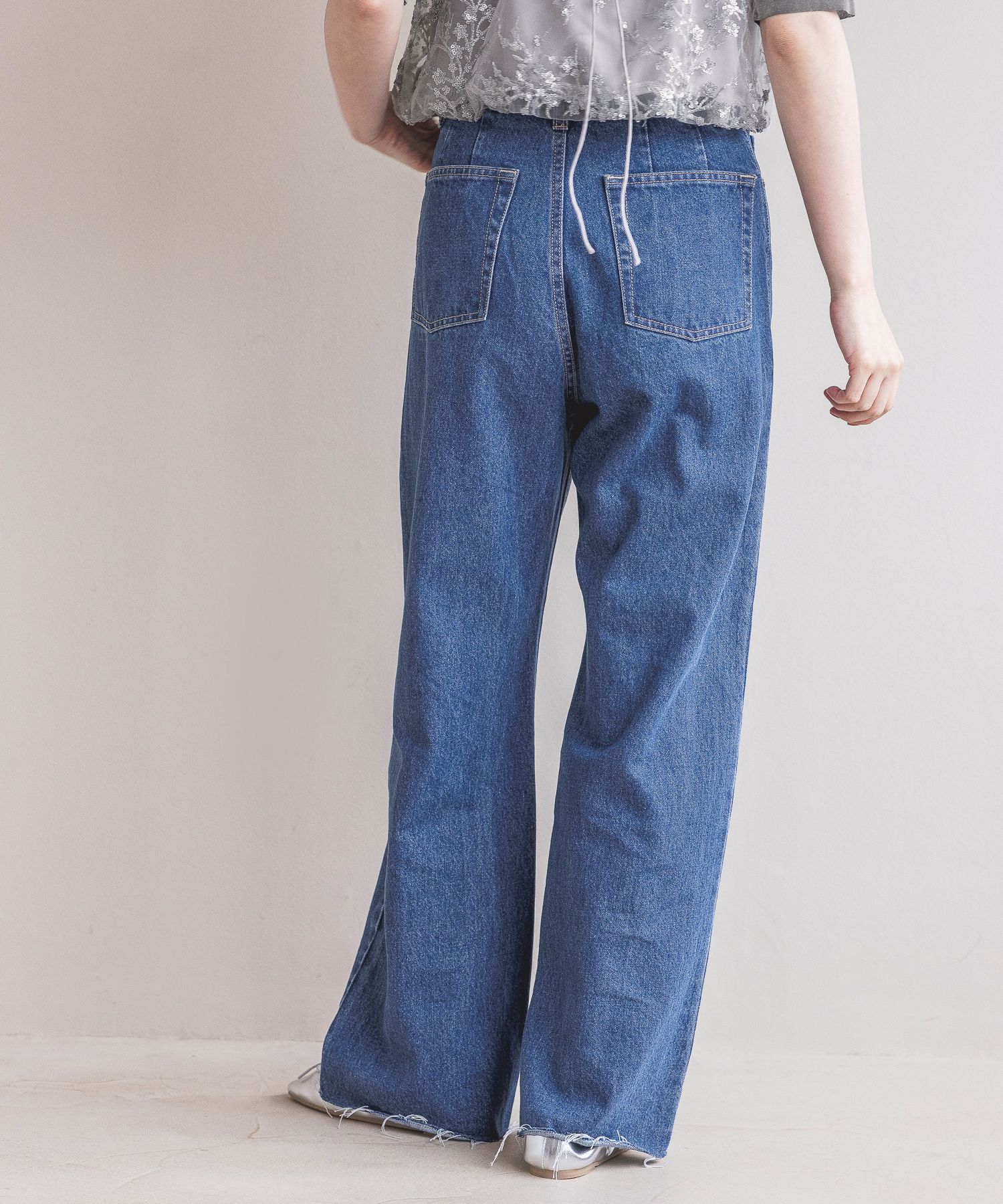  「Apb ストレートデニムパンツ」|デニム|