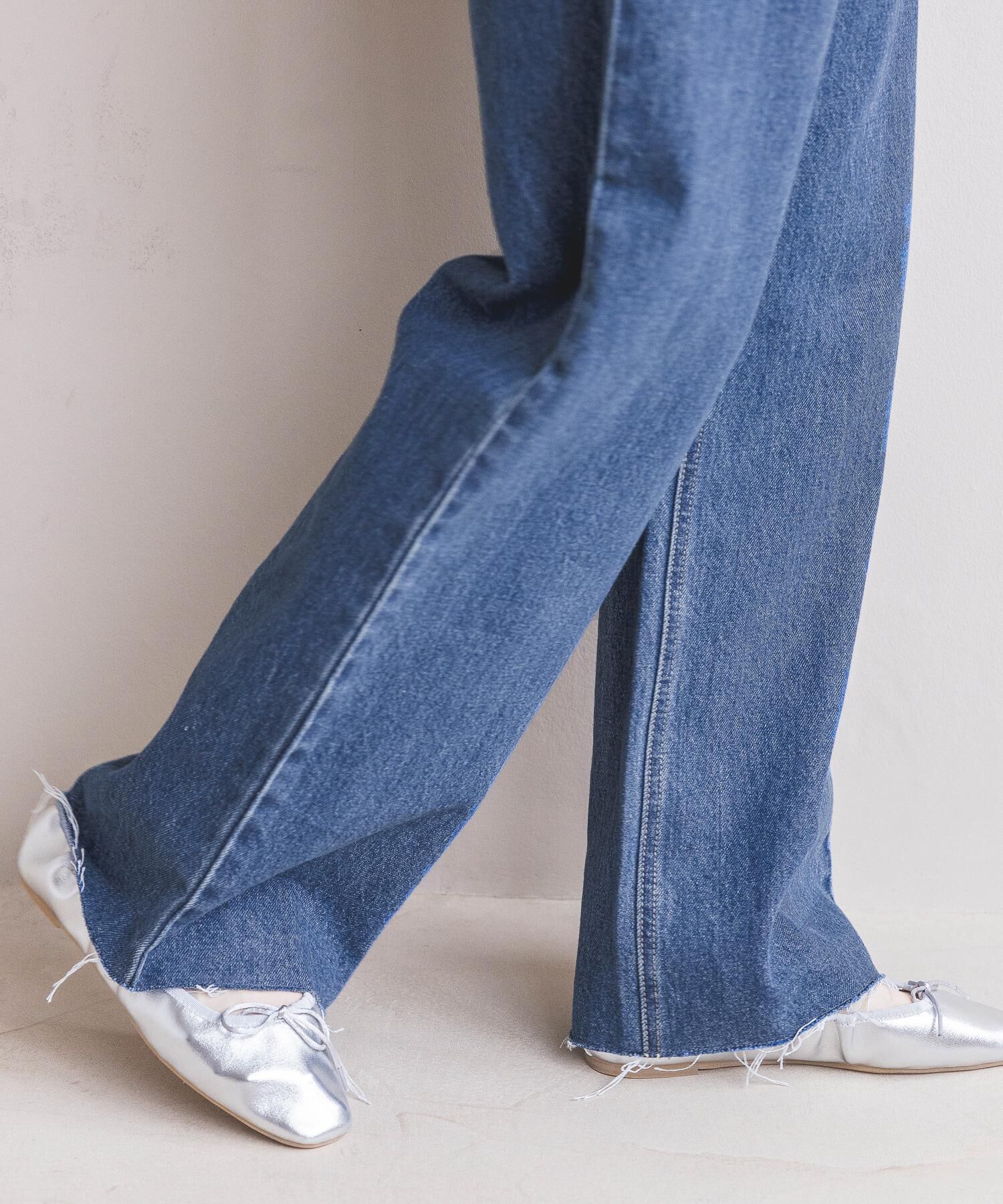  「Apb ストレートデニムパンツ」|デニム|