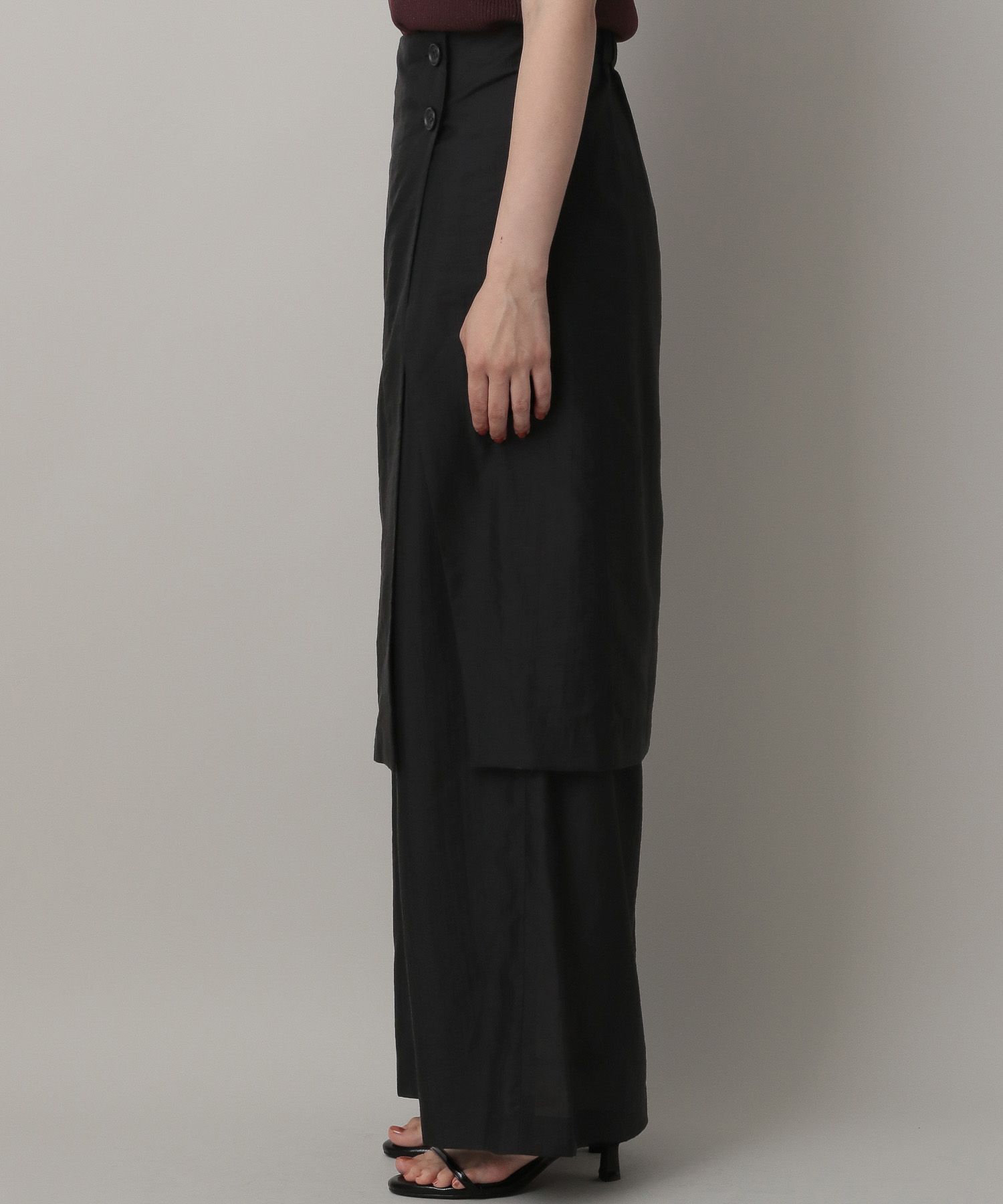 A part by 「シアースカートツキパンツ」|スラックス|