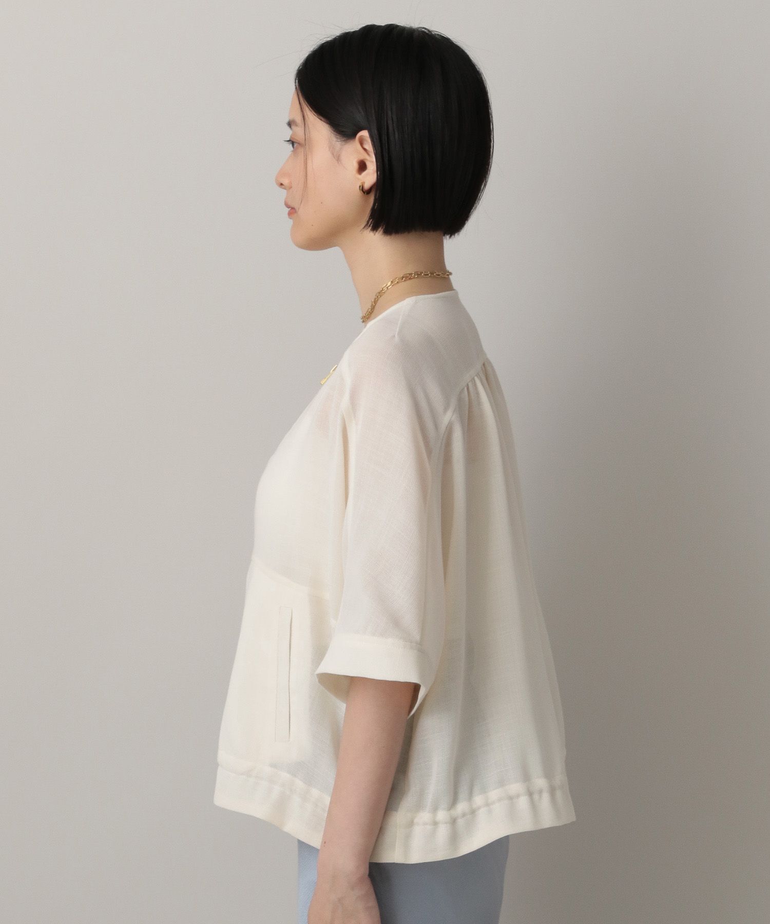 A part by 「リネンライクメッシュブルゾン」|ブルゾン・スタジャン|