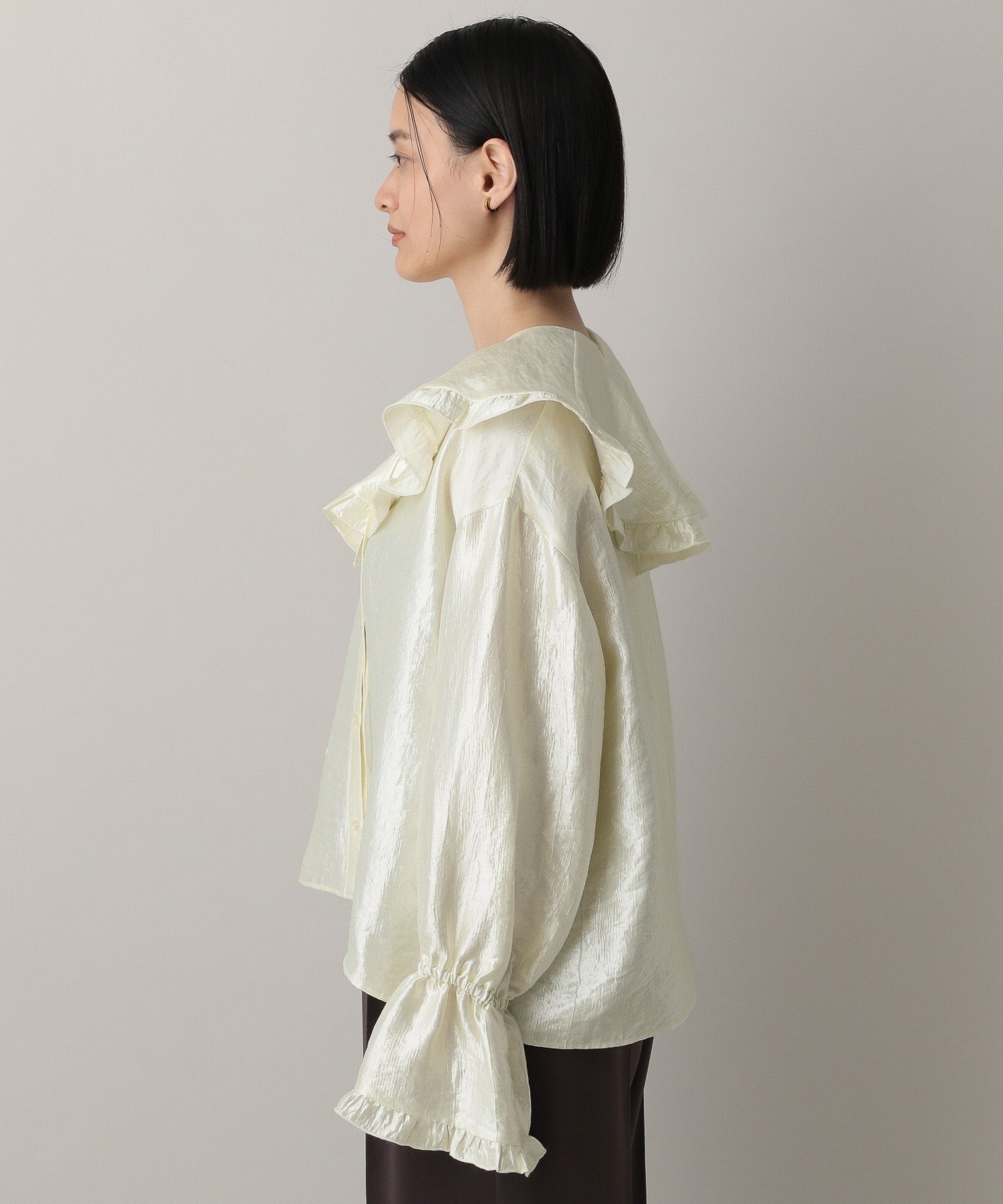 A part by 「ビックカラーラッフルブラウス」|シャツ・ブラウス|