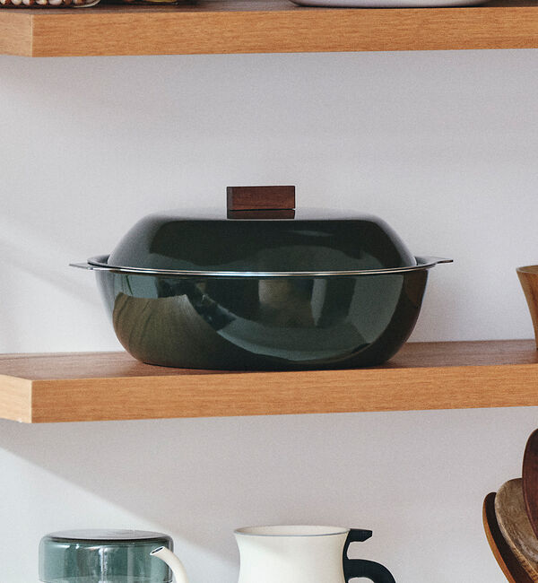 collex「【KINTO/キントー】KIN KAKOMI IH琺瑯鍋 2L」|食器・キッチングッズ|チャコールグレー