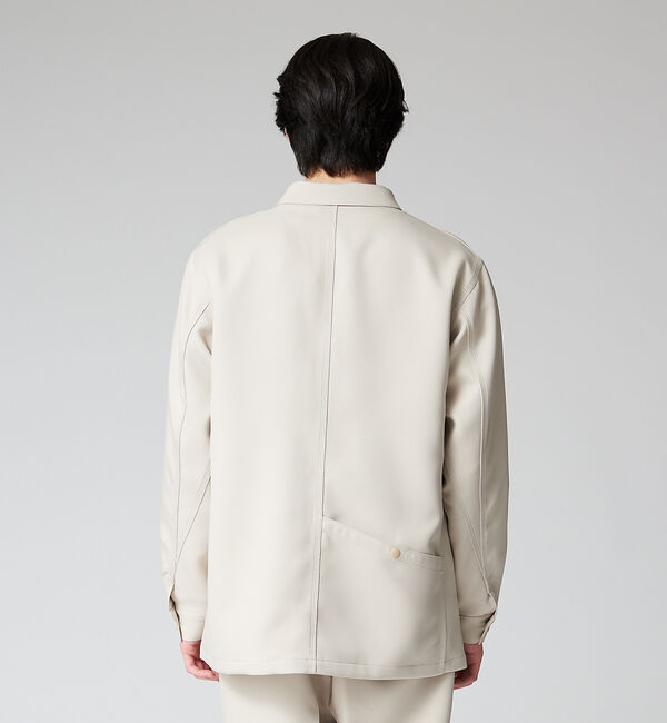 ABAHOUSE「【セットアップ対応】スモーキー カバーオール シャツブルゾン」|ブルゾン・スタジャン|