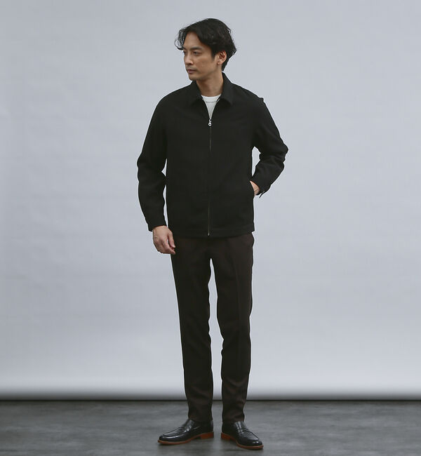 ABAHOUSE「【バックプリーツ】ジップアップ ショートブルゾン」|ブルゾン・スタジャン|