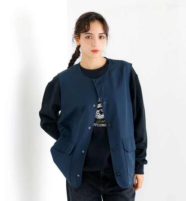 ABAHOUSE「【TAION/タイオン】NON DOWN MILITARY REVERSIBLE」|ブルゾン・スタジャン|