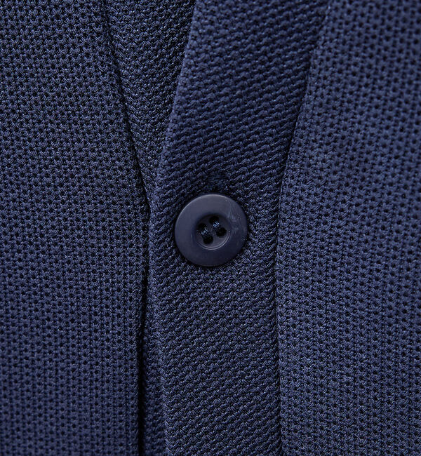 ABAHOUSE「ダブルジャージ 鹿の子 ワンボタンカーディガン」|カーディガン|