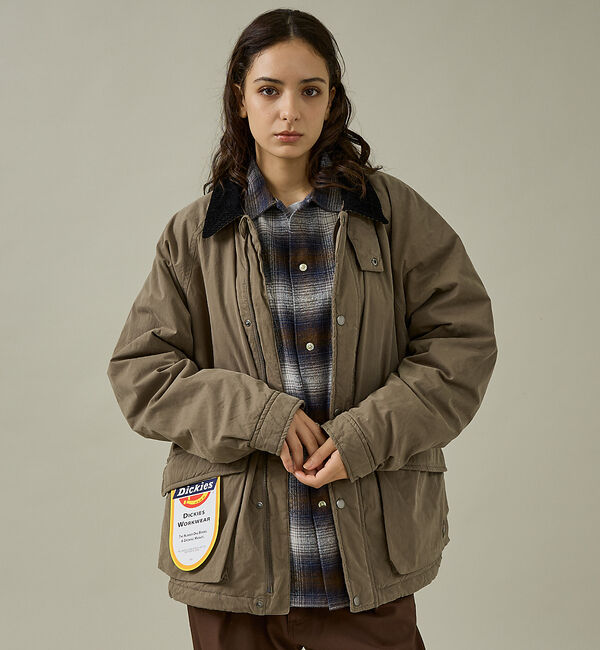 ABAHOUSE「【DICKIES / ディッキーズ】フィールドジャケット/ ワークジャケット/5」|ブルゾン・スタジャン|カーキ