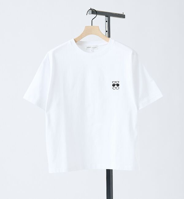 ABAHOUSE「【アイコン刺繍】ボックスシルエット Tシャツ【予約】」|Tシャツ・カットソー|ホワイト