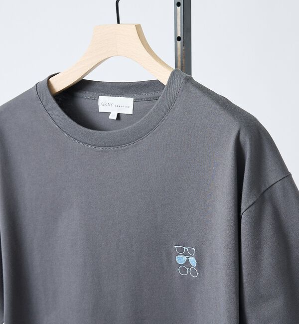 ABAHOUSE「【アイコン刺繍】ボックスシルエット Tシャツ【予約】」|Tシャツ・カットソー|