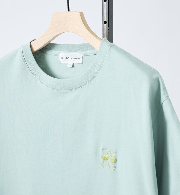 ABAHOUSE「【アイコン刺繍】ボックスシルエット Tシャツ【予約】」|Tシャツ・カットソー|グリーン