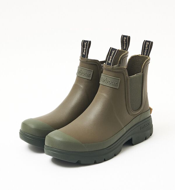 ABAHOUSE「【Barbour / バブアー】NIMBUS CHELSEA WELLY / ニ」|レインシューズ|セージグリーン