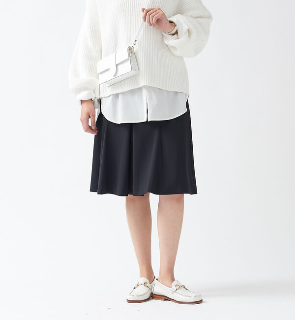 Rouge vif「セミタイトフレアスカート」|スカート|ネイビー