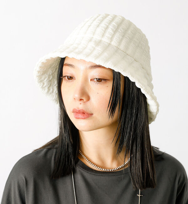 Rouge vif「【Ruben/ルーベン】ストライプシュリングハット【WEB限定】」|その他|オフホワイト