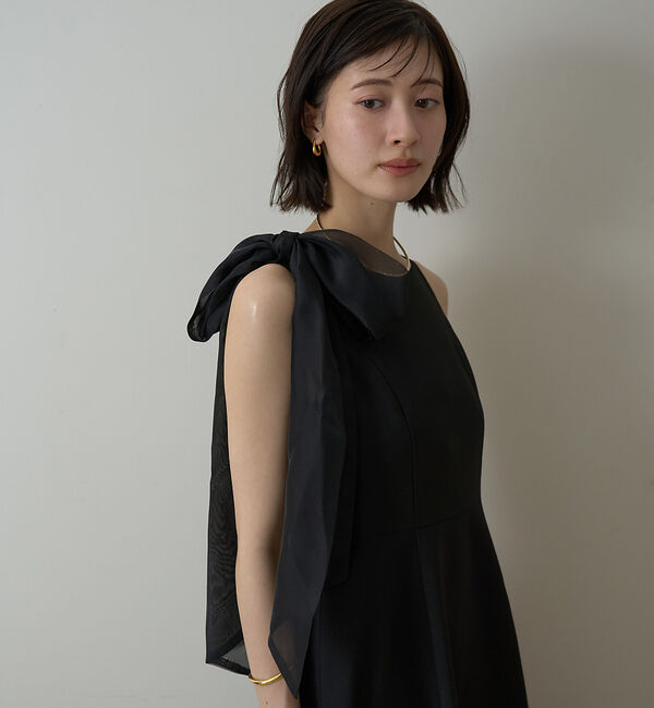 Rouge vif「【一部店舗限定】肩リボンロングワンピース」|ワンピース|