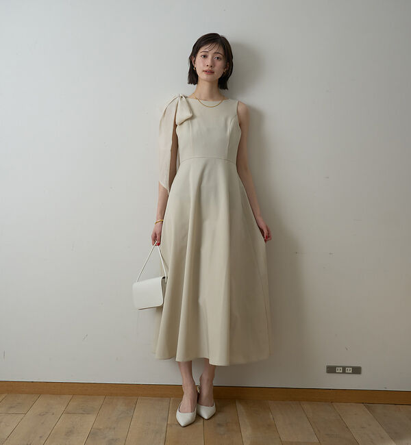 Rouge vif「【一部店舗限定】肩リボンロングワンピース」|ワンピース|