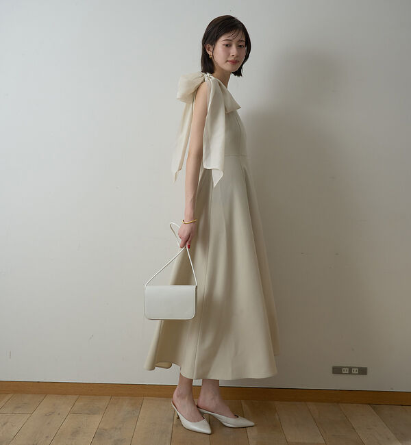Rouge vif「【一部店舗限定】肩リボンロングワンピース」|ワンピース|