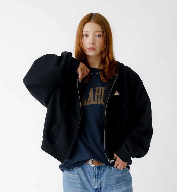 Rouge vif「【KELTY/ケルティ】ミニロゴクロップドジップパーカー / フーディ」|パーカー|