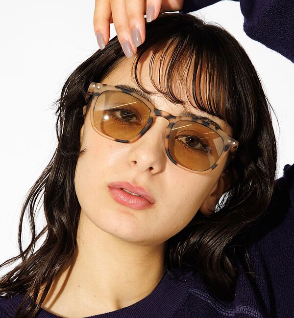 Rouge vif「【IZIPIZI】サングラス / LIGHTCOLOR / ウェリントン / 日」|メガネ|ベージュ