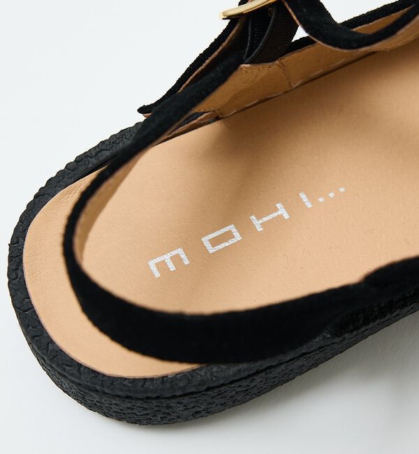 Rouge vif「【MOHI/モヒ】スエードTストラップサンダル【予約】」|サンダル|