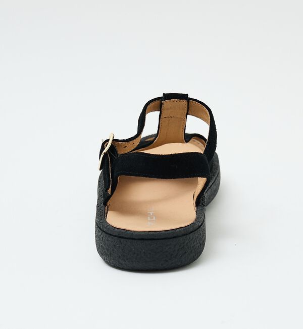 Rouge vif「【MOHI/モヒ】スエードTストラップサンダル【予約】」|サンダル|