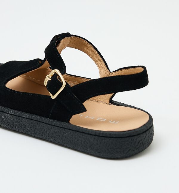 Rouge vif「【MOHI/モヒ】スエードTストラップサンダル【予約】」|サンダル|