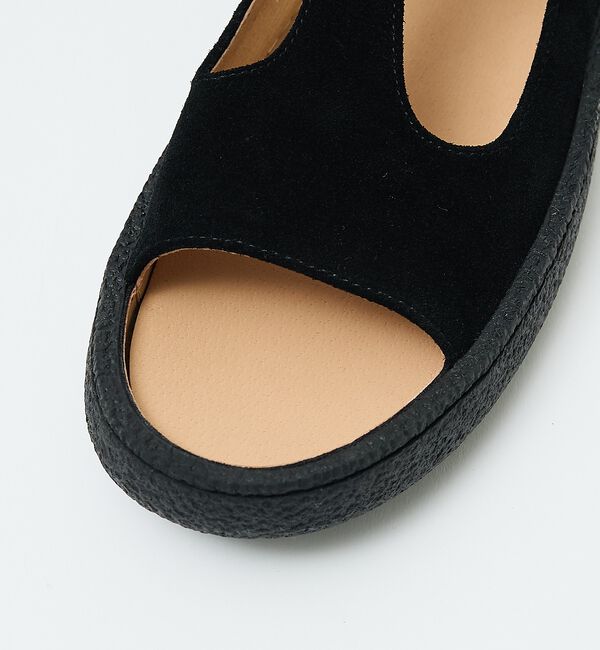 Rouge vif「【MOHI/モヒ】スエードTストラップサンダル【予約】」|サンダル|