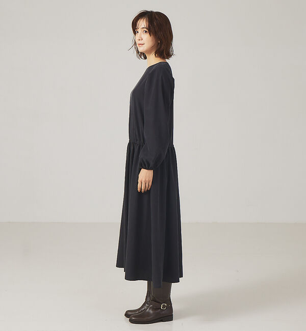 qualite「【WEB・一部店舗限定】フィブリルボリュームスリーブワンピース」|ワンピース|