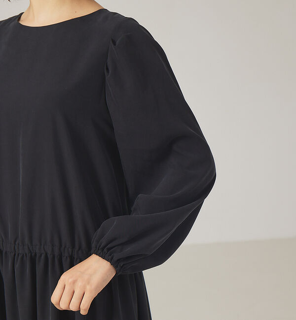 qualite「【WEB・一部店舗限定】フィブリルボリュームスリーブワンピース」|ワンピース|