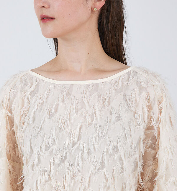 qualite「カットジャガードプルオーバー」|シャツ・ブラウス|