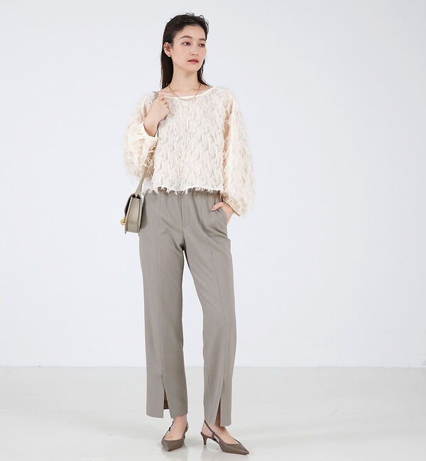 qualite「カットジャガードプルオーバー」|シャツ・ブラウス|