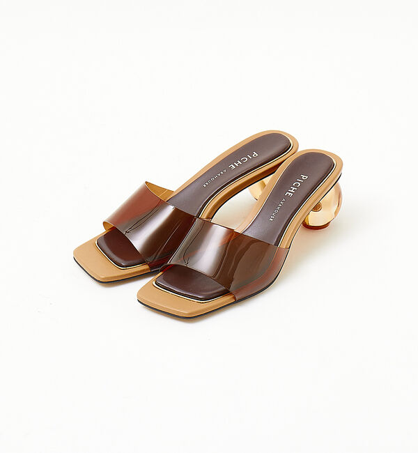 AU BANNISTER「クリアヒールミュール」|サンダル|