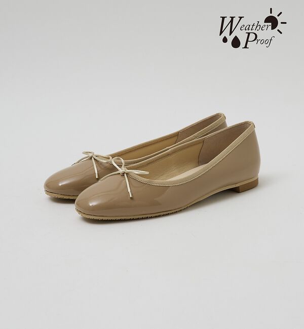 AU BANNISTER「撥水レザーバレエシューズ」|バレエシューズ|