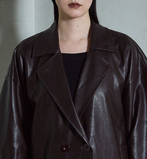 NOMINE「フェイクレザー オーバー ジャケット」|その他|