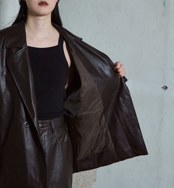 NOMINE「フェイクレザー オーバー ジャケット」|その他|