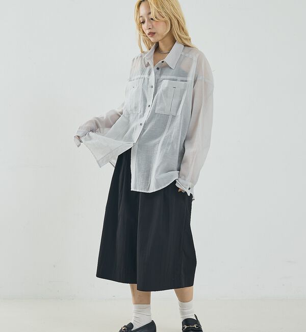 NOMINE「オーバーサイズ シアーシャツ」|シャツ・ブラウス|