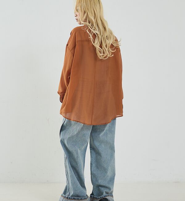 NOMINE「オーバーサイズ シアーシャツ」|シャツ・ブラウス|